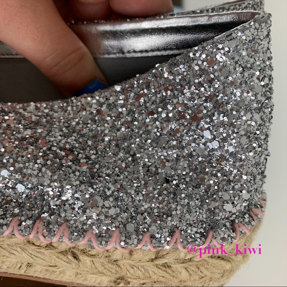 ⬇️REDUCED❗️ Chiara Ferragni Contrast Stitching Glitter Espadrille - Picture 8 of 12